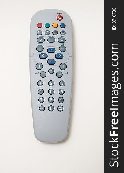 Remote control isolated on white background.