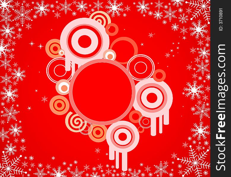 Abstract vector background with snowflakes. Abstract vector background with snowflakes