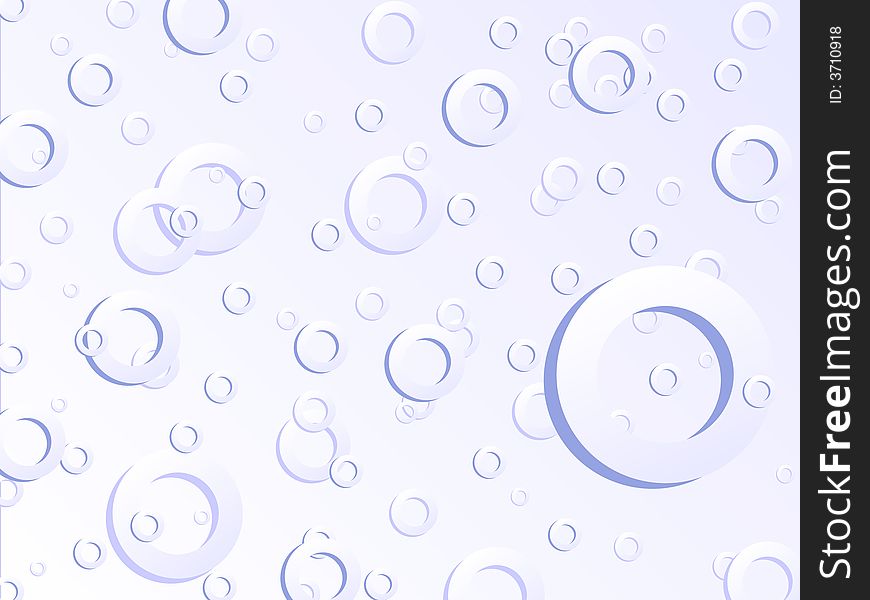 Abstract bubbles in deep water. Abstract bubbles in deep water