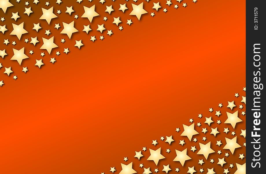 Diagonal stars on red gradient