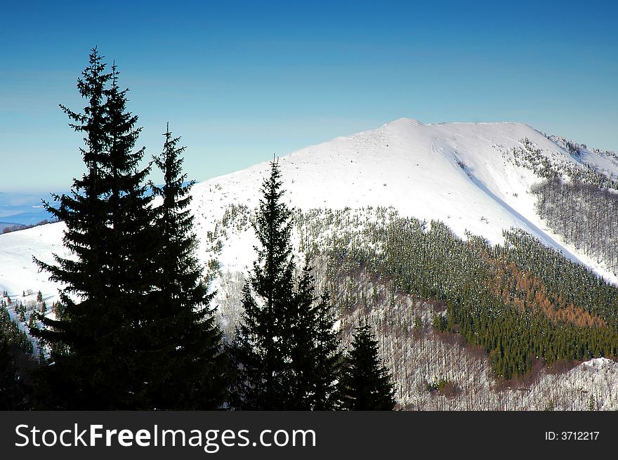 Winter landscape, Mala Fatra, Slovakia