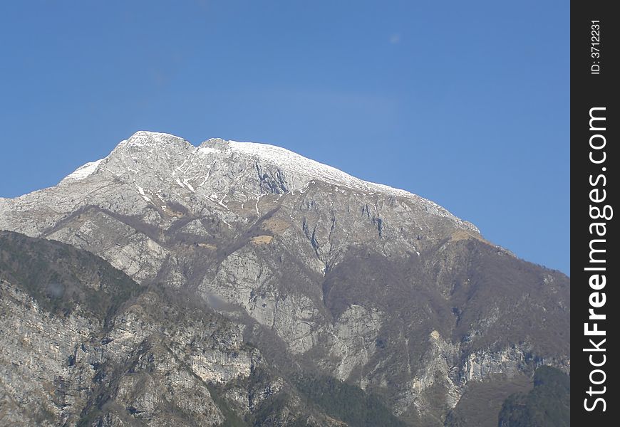 Mountain Covered In Snow