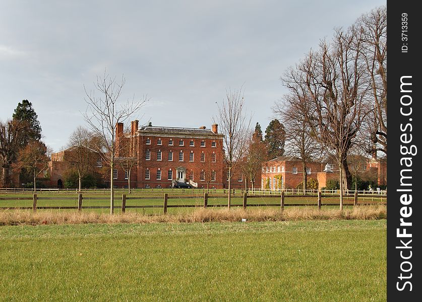 Autumn scene of an Historic Engliish Country Manor House. Autumn scene of an Historic Engliish Country Manor House