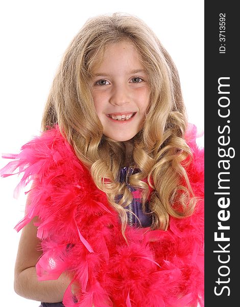 Child Model With Boa Upclose