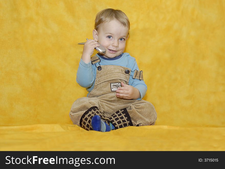 Boy With Mobile