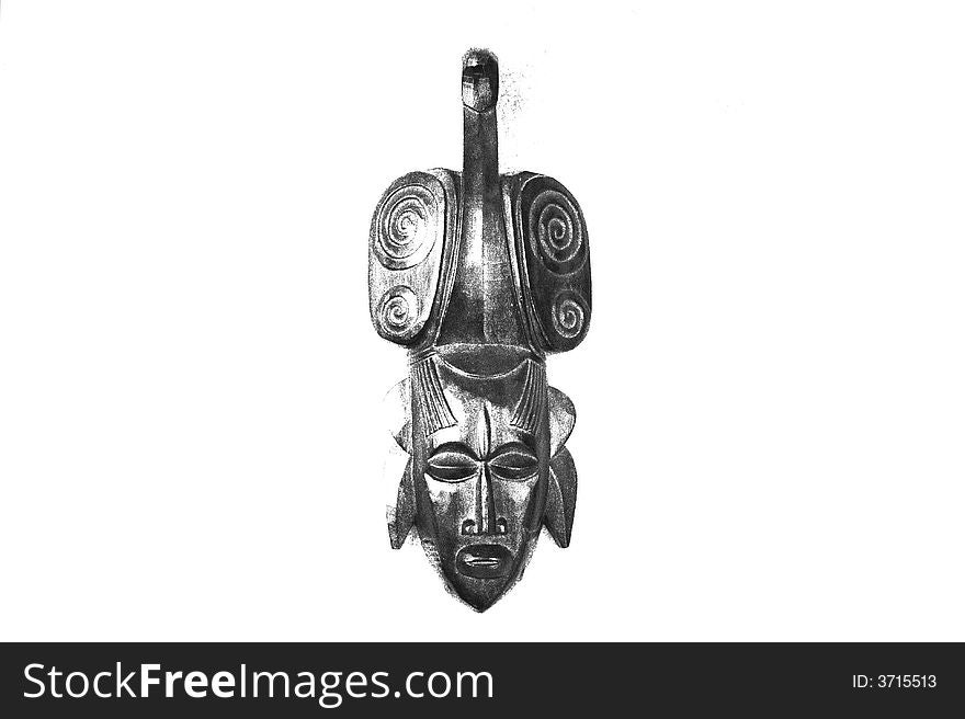 The mask of african tribe