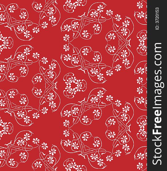 Abstract floral ornament ( seamless wallpaper )