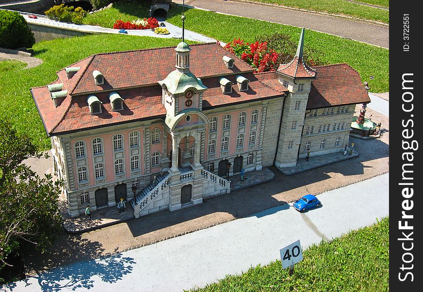 Miniatur Swiss, famous buildings in Switzerland, toy model