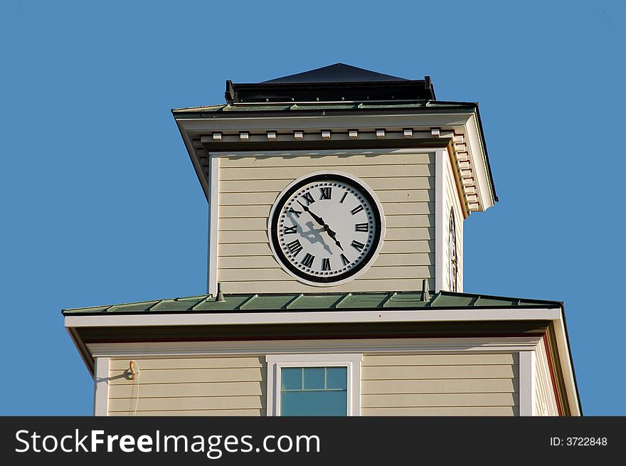 Restored clock tower in Pacifica California