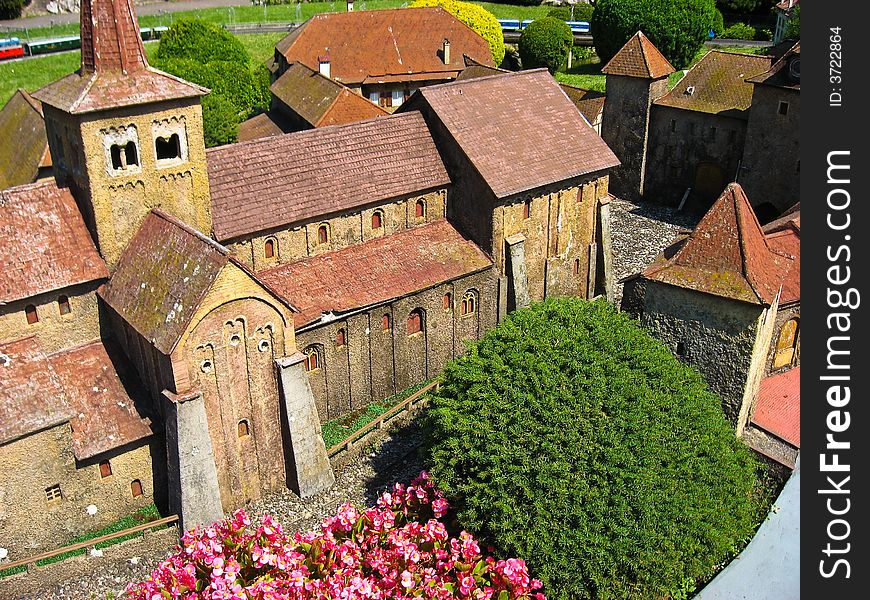 Miniatur Swiss, famous buildings in Switzerland, toy model