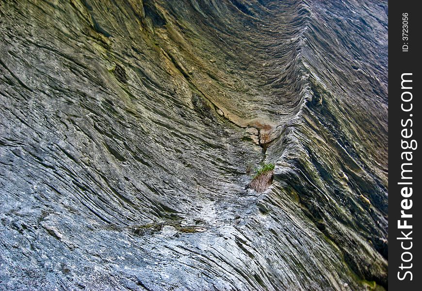Via Mala, deep canyon in Switzerland