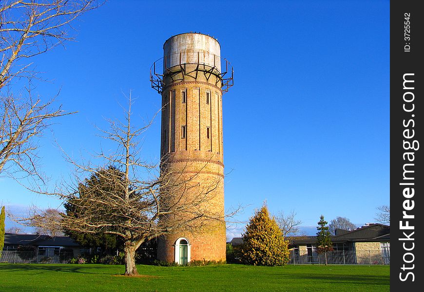 History Water Tower In New Zealand