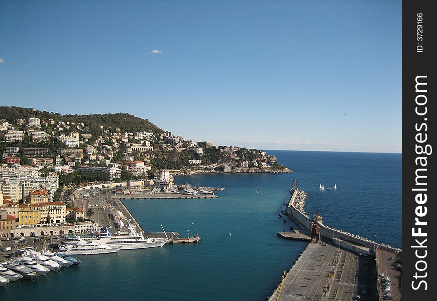 A picturesque seaport in the South of France. A picturesque seaport in the South of France