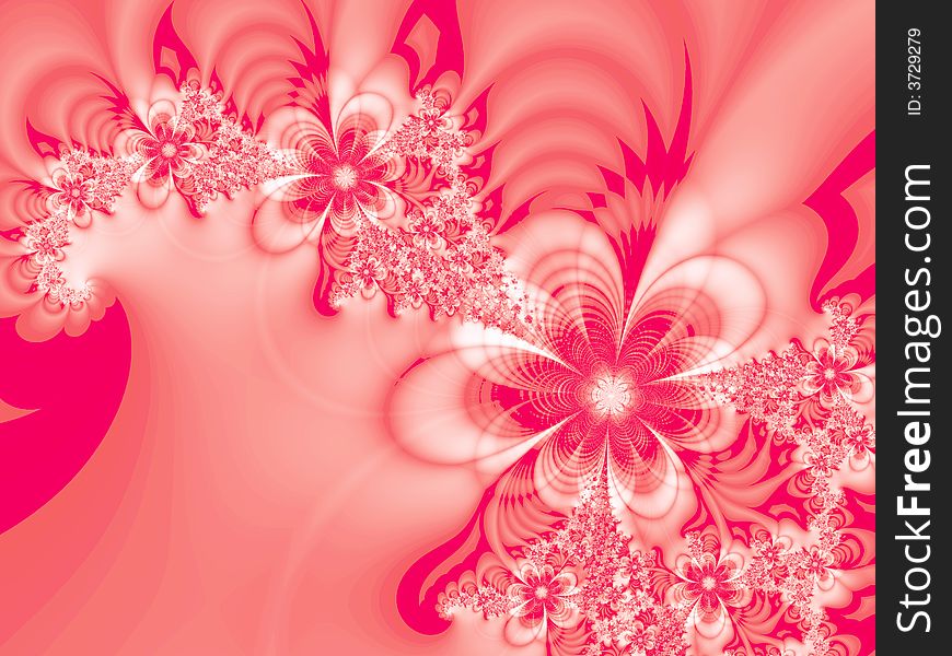 Bouquet of flowers on a red background