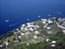View Of Italian Estates On Capri Stock Images