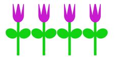 Purple Spring Tulips Stock Image Purple Spring Tulips Stock Image