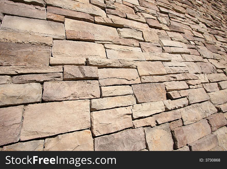 Abstract Slate Rock Wall Background in Perspective.