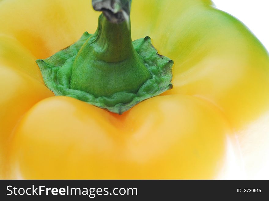 Close up of yellow pepper