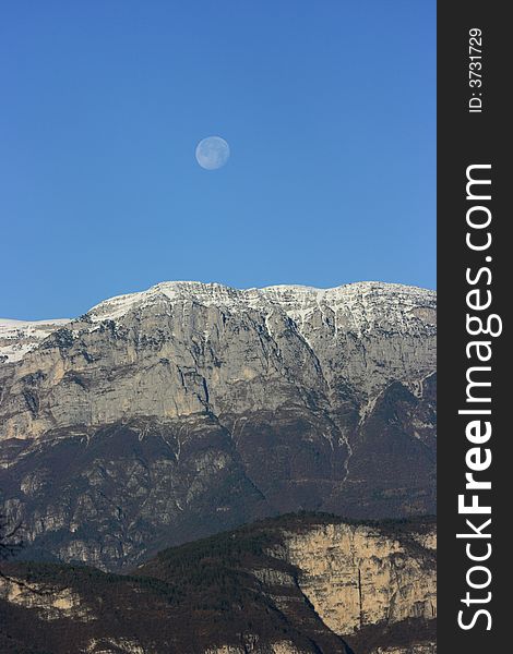 Mountain&moon