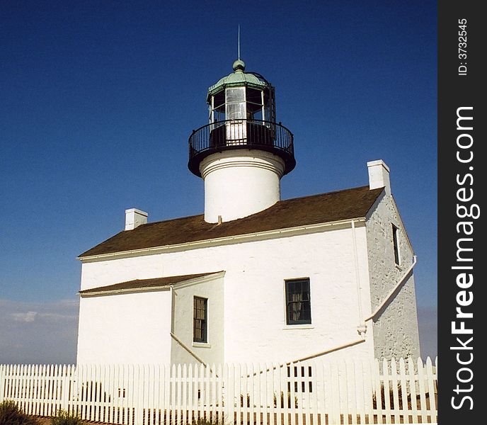 Old Light House at Point Loma, San Diego. Old Light House at Point Loma, San Diego