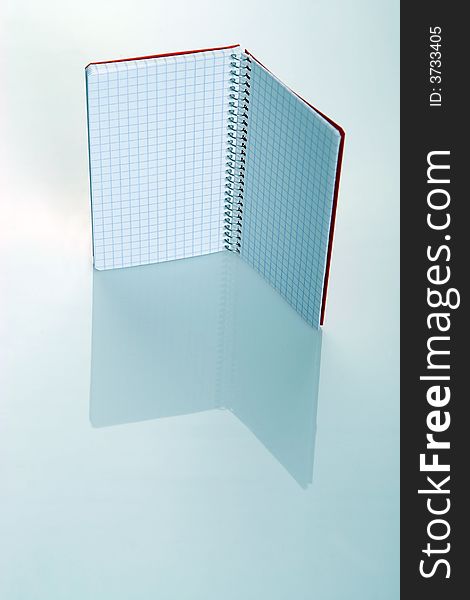 Red Isolated Notepad