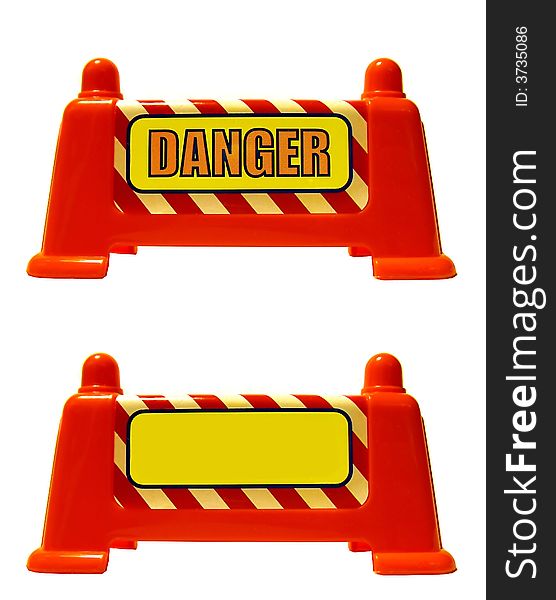 Plastic closeup toy sign , isolated, with blank version included,usefull on blogs and concept ideas. Plastic closeup toy sign , isolated, with blank version included,usefull on blogs and concept ideas