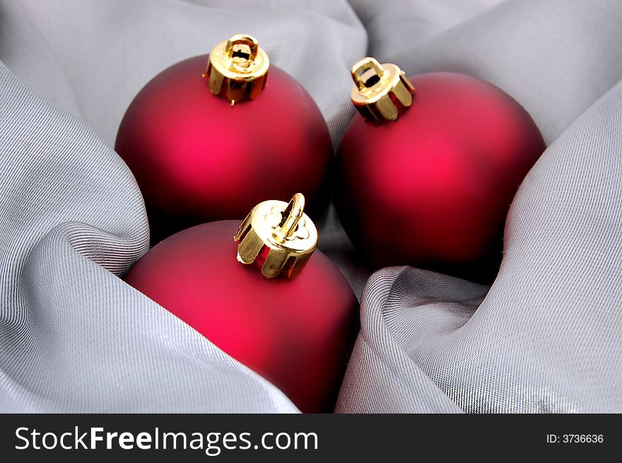 Red christmas balls