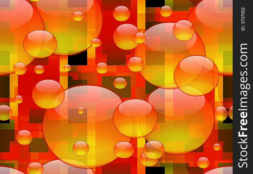 Abstract background with transparent shapes