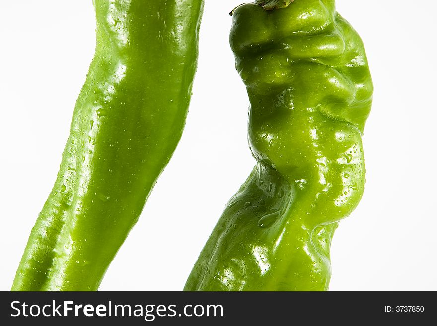 Two Green Peppers