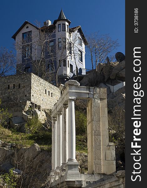 Ancient house from the old city of Plovdiv, Bulgaria. Ancient house from the old city of Plovdiv, Bulgaria