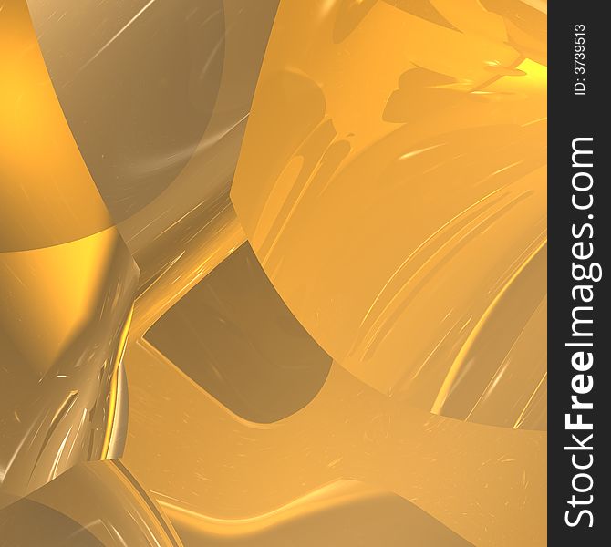 Modern digital shapes and light with a translucent gold and yellow effect. Modern digital shapes and light with a translucent gold and yellow effect.