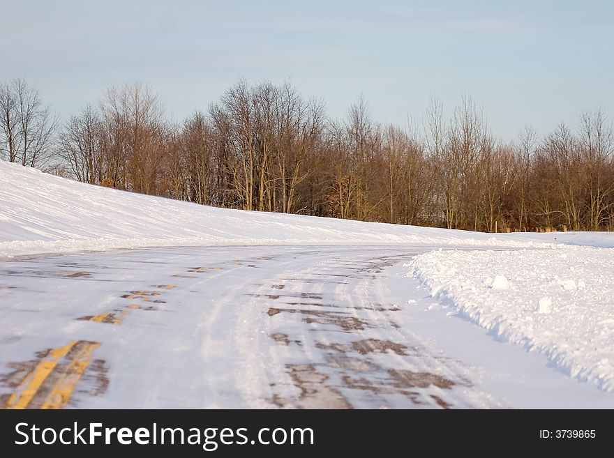 Snow Covered Road