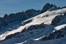 Fusshorner Ridge, Swiss Alps Royalty Free Stock Image Fusshorner Ridge, Swiss Alps Royalty Free Stock Image