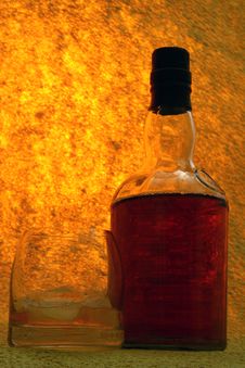 Single Malt Whiskey In Glass Royalty Free Stock Images