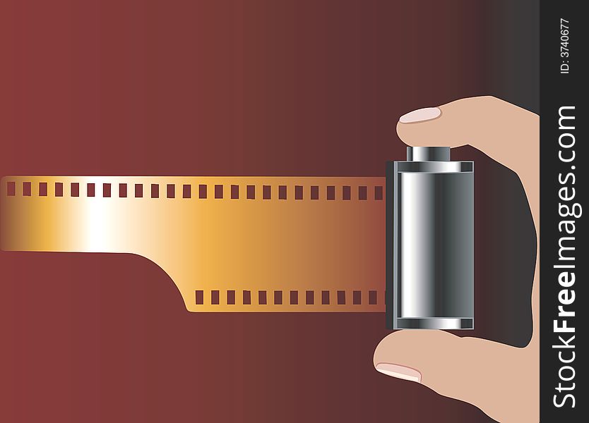 Illustration of Pulling out the Film from role