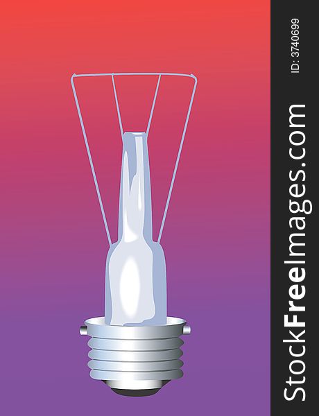 Illustration of Filament of a bulb