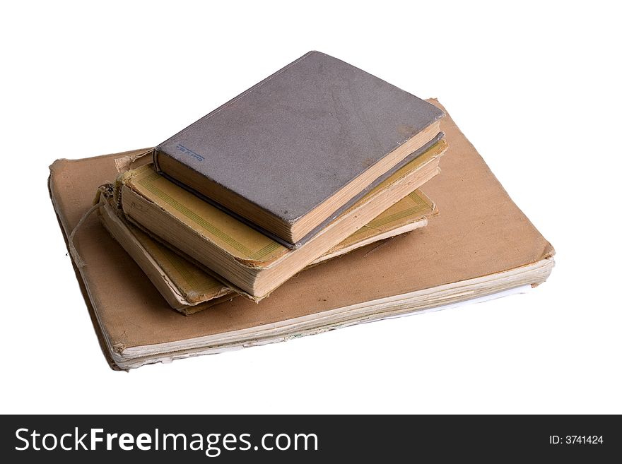 Old open book / photo album isolated. Old open book / photo album isolated