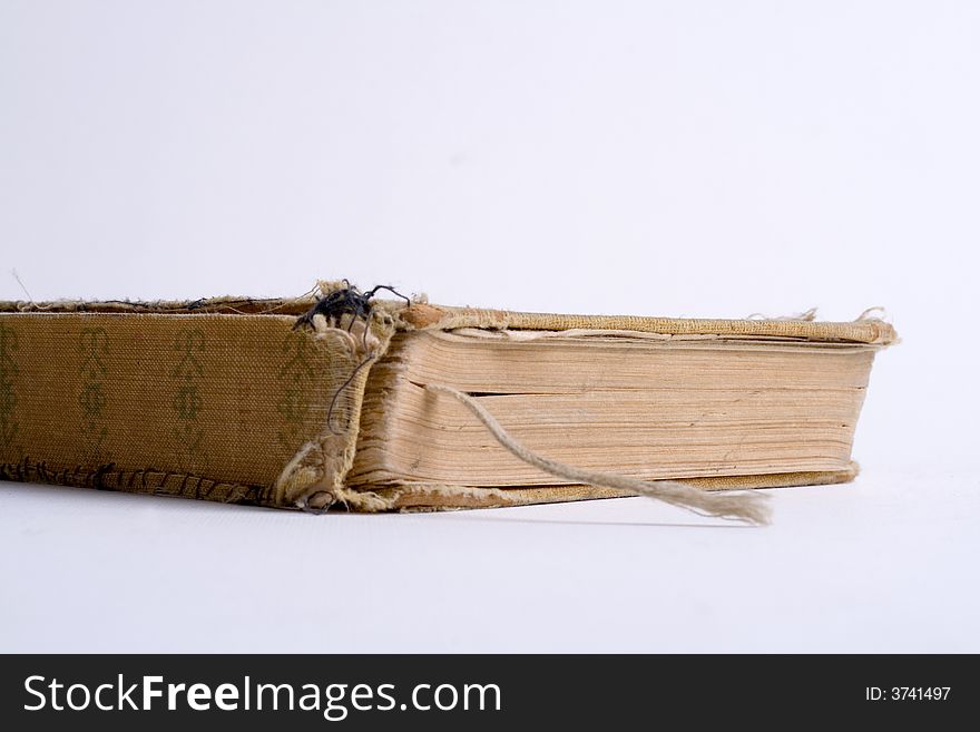 Old open book / photo album isolated. Old open book / photo album isolated