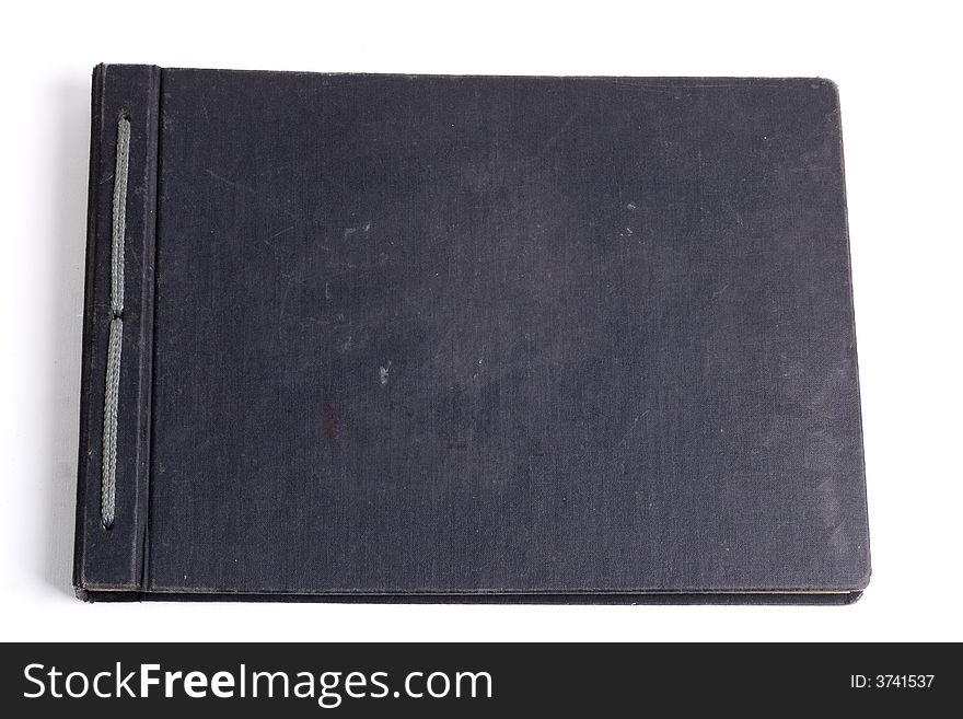 Old open book / photo album isolated. Old open book / photo album isolated