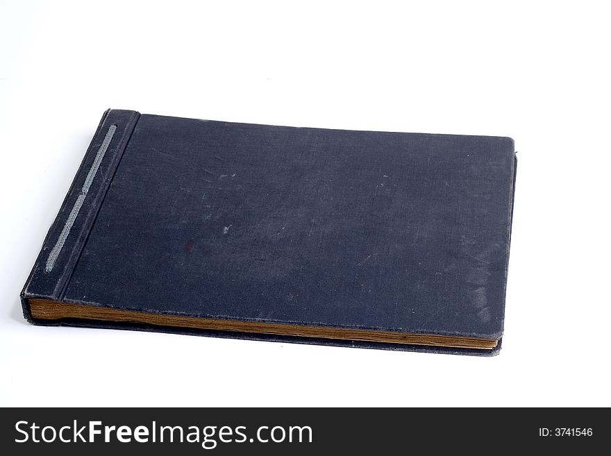 Old open book / photo album isolated. Old open book / photo album isolated