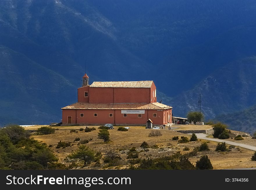 Lonely church in the French Alps. Lonely church in the French Alps