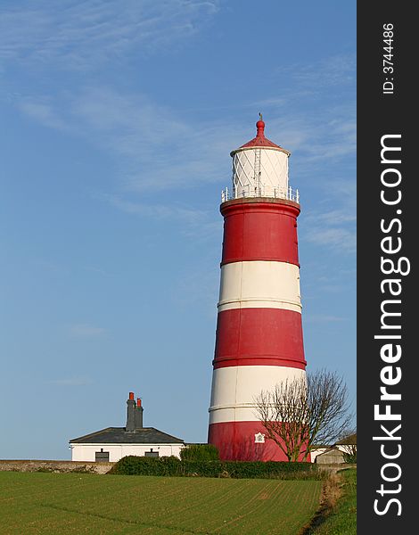 Lighthouse on hilltop