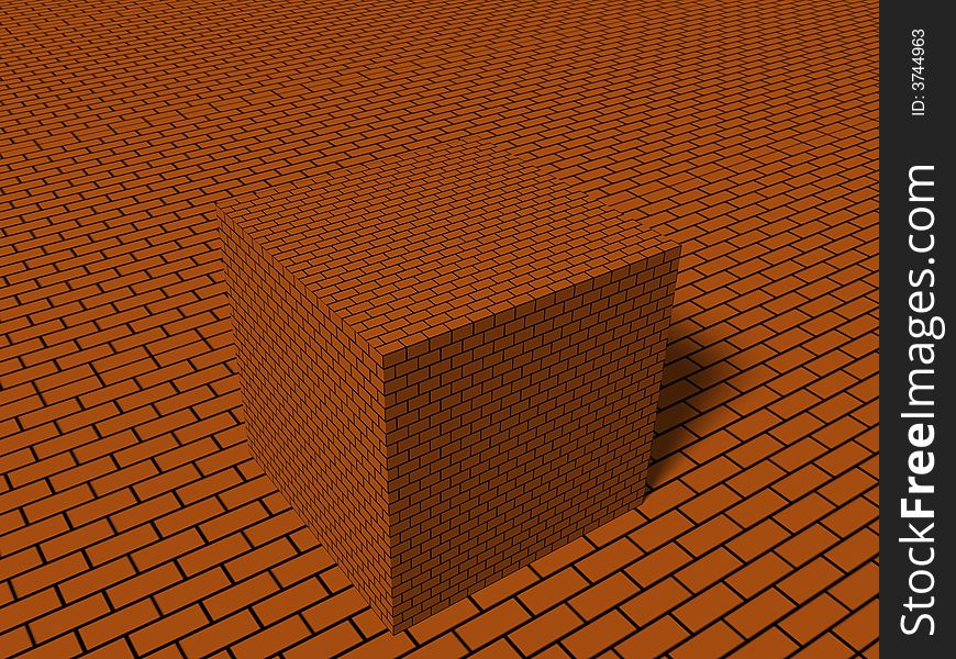 3D cube background design