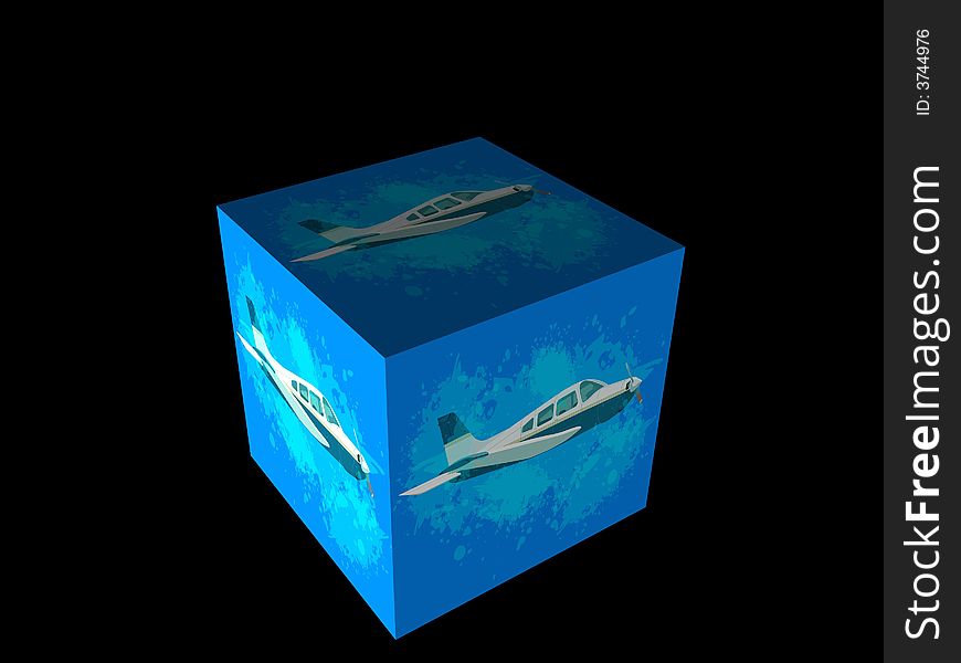 3D Cube Background Design