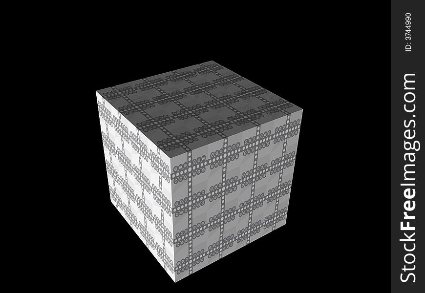 3D cube background design