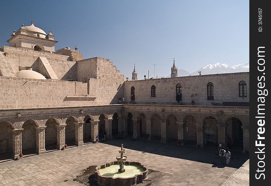 Courtyard At Arequipa, Peru