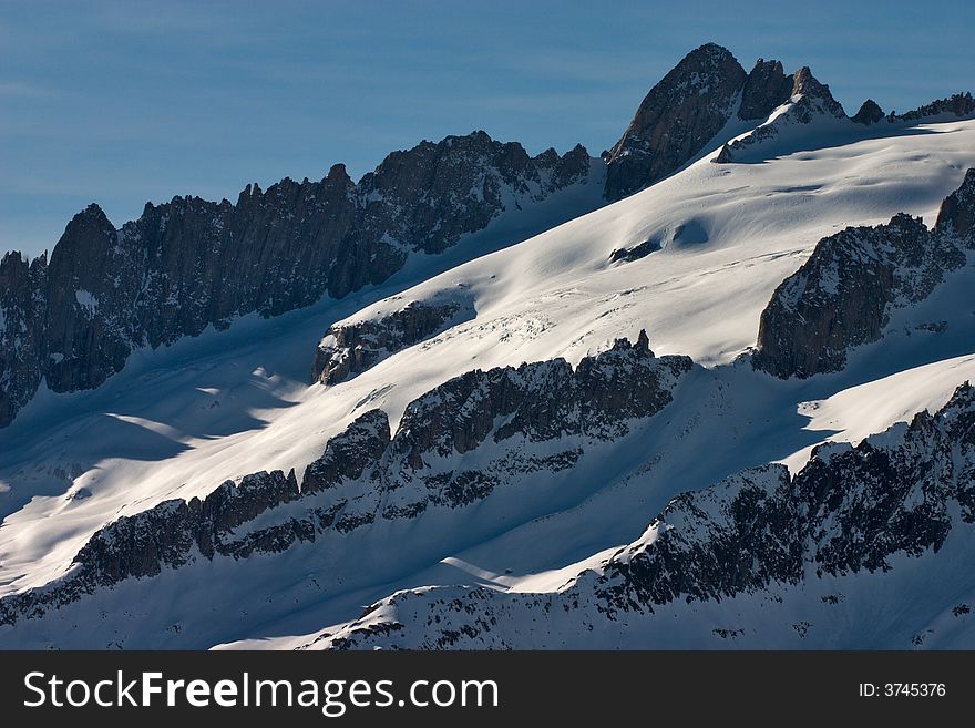 Fusshorner Ridge, Swiss Alps