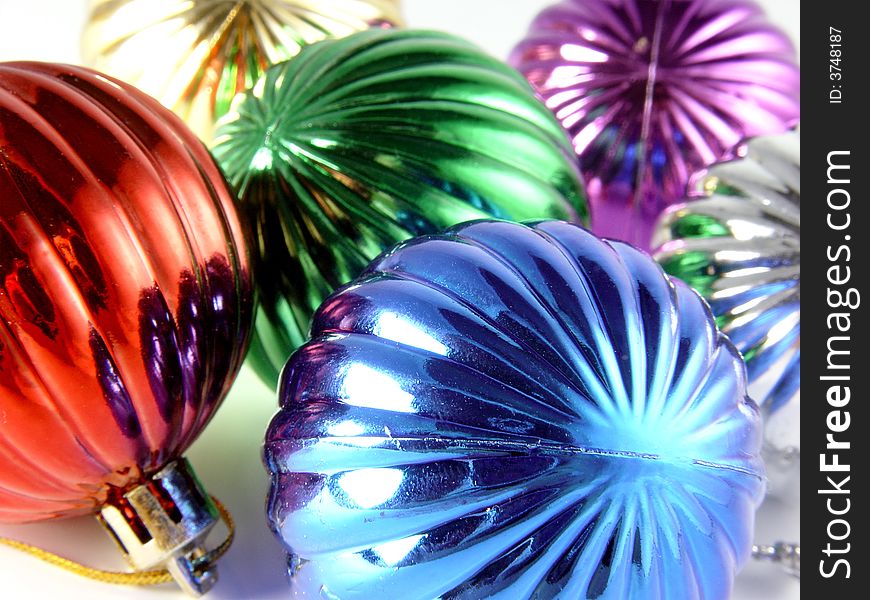 Some close-up color decorative balls. Some close-up color decorative balls