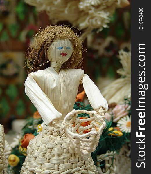 Decorative scarecrow on traditional exhibition. Decorative scarecrow on traditional exhibition.