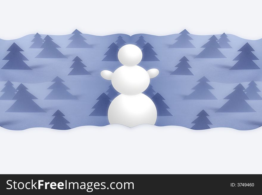 Snowman Greetings Card